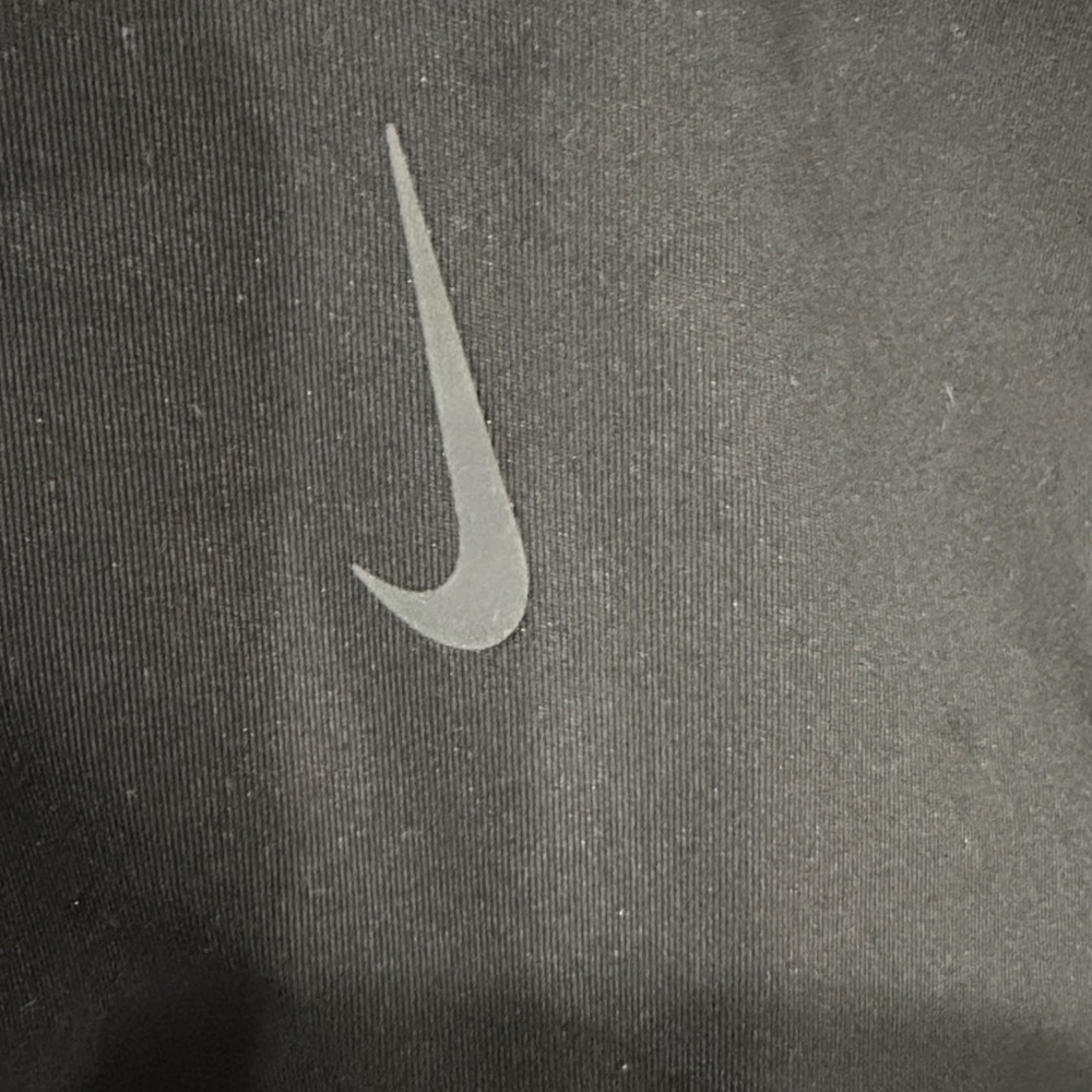 NWT Nike Yoga Black Leggings with Blue Embroidered Accents - Picture 7 of 7